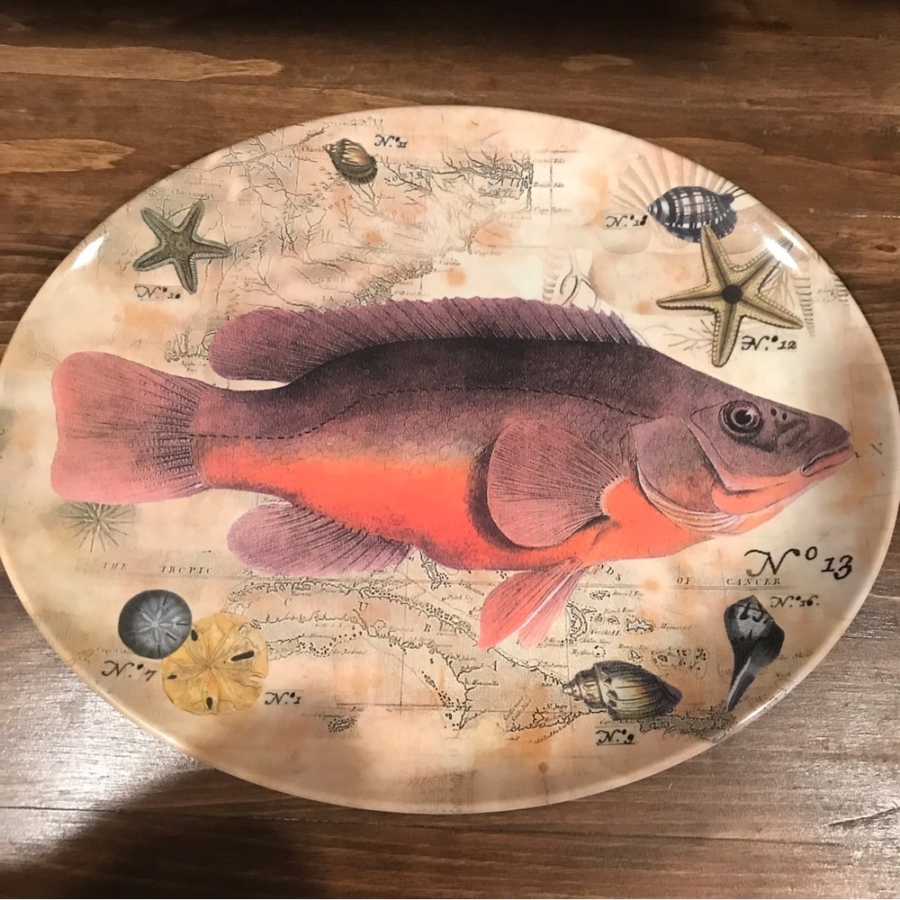 🐟Mud Pie Melamine Fish Platter
